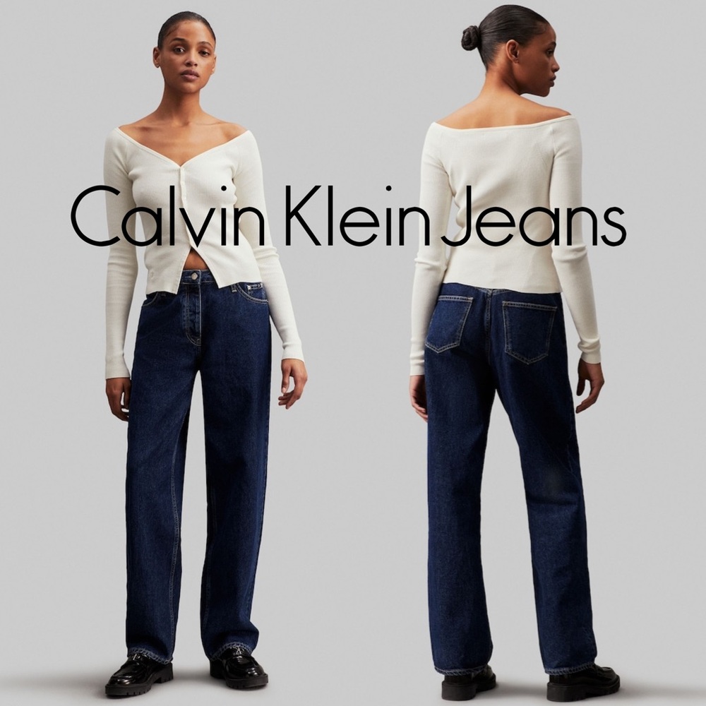 Calvin Klein Jeans ‘Straight’ Dark-Wash 90s Straight Jeans - 30”